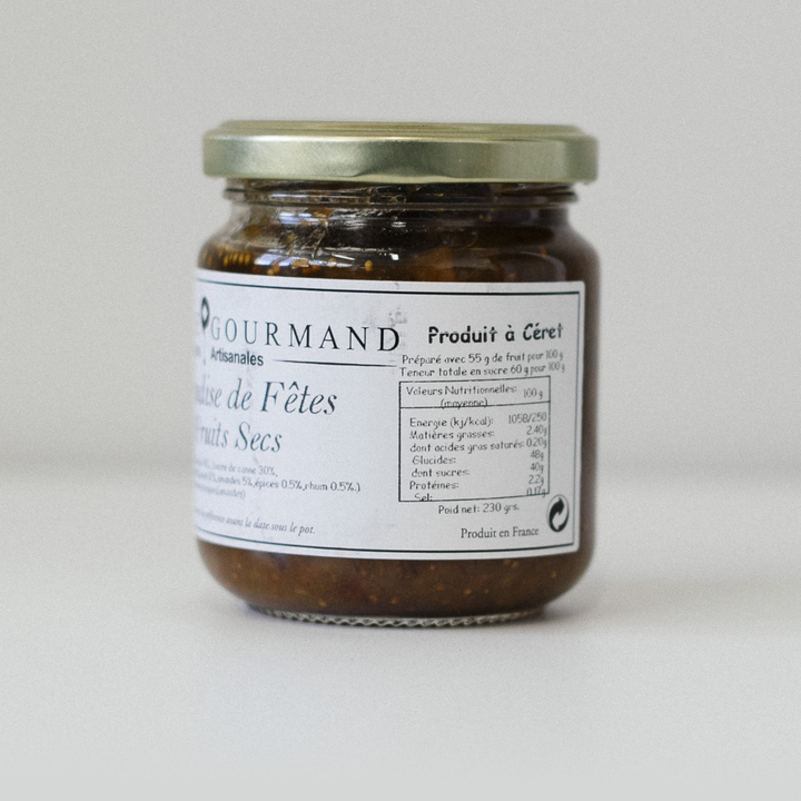 Confiture Gourmandise des Fêtes aux Fruits Secs