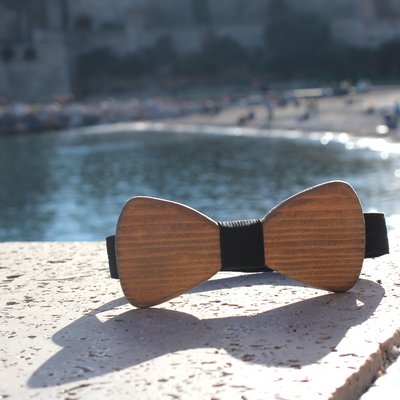 Noeud papillon en bois