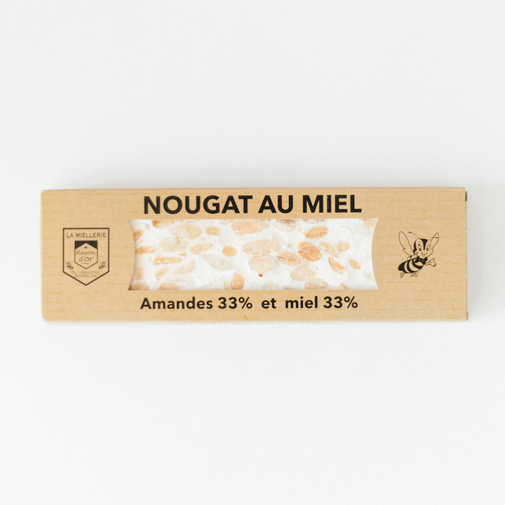 Barre de nougat artisanal catalan au miel et aux amandes 100g Le Rayon d&