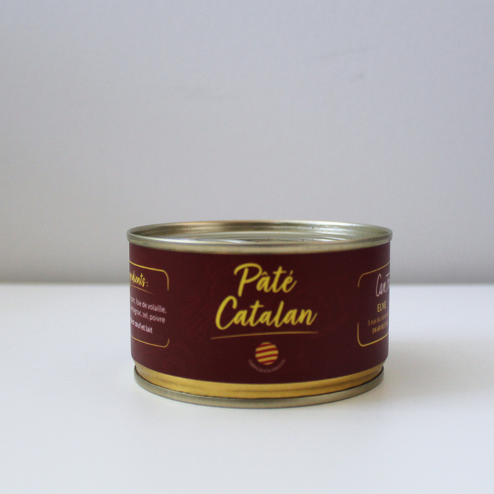 Boîte métallique de pâté de campagne catalan traditionnel 200g