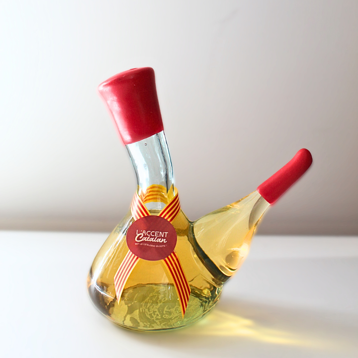 Pourou catalan en verre garni de muscat, format 15 cl