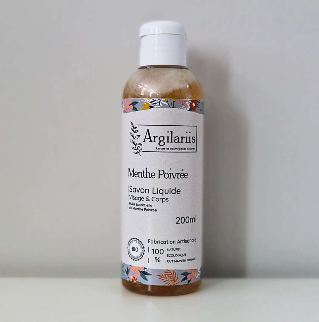 Savon liquide menthe poivrée (200ml)