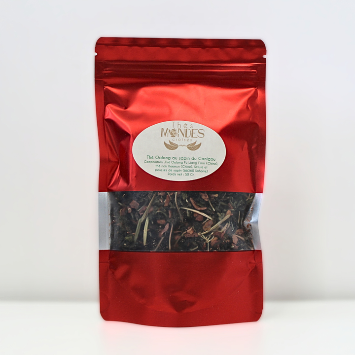 Sachet de thé Oolong parfumé au sapin du Canigou Thés Mondes Croisés