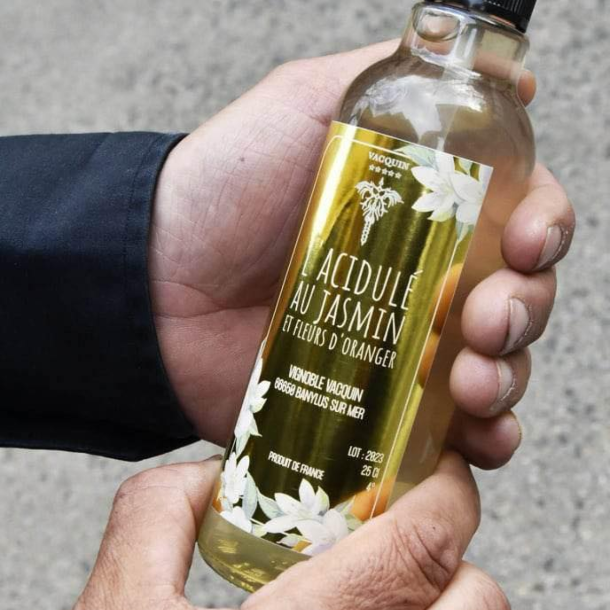 Vinaigre acidulé et infusé au jasmin (25cl)