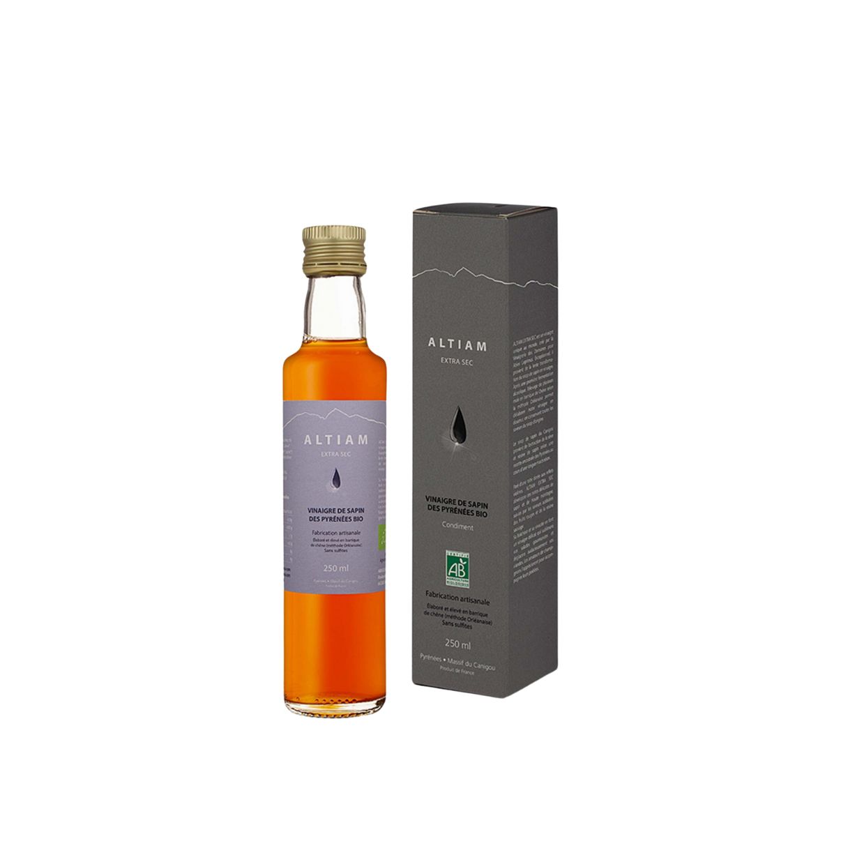 Vinaigre de Sapin Extra Sec Bio Altiam (250 ml)