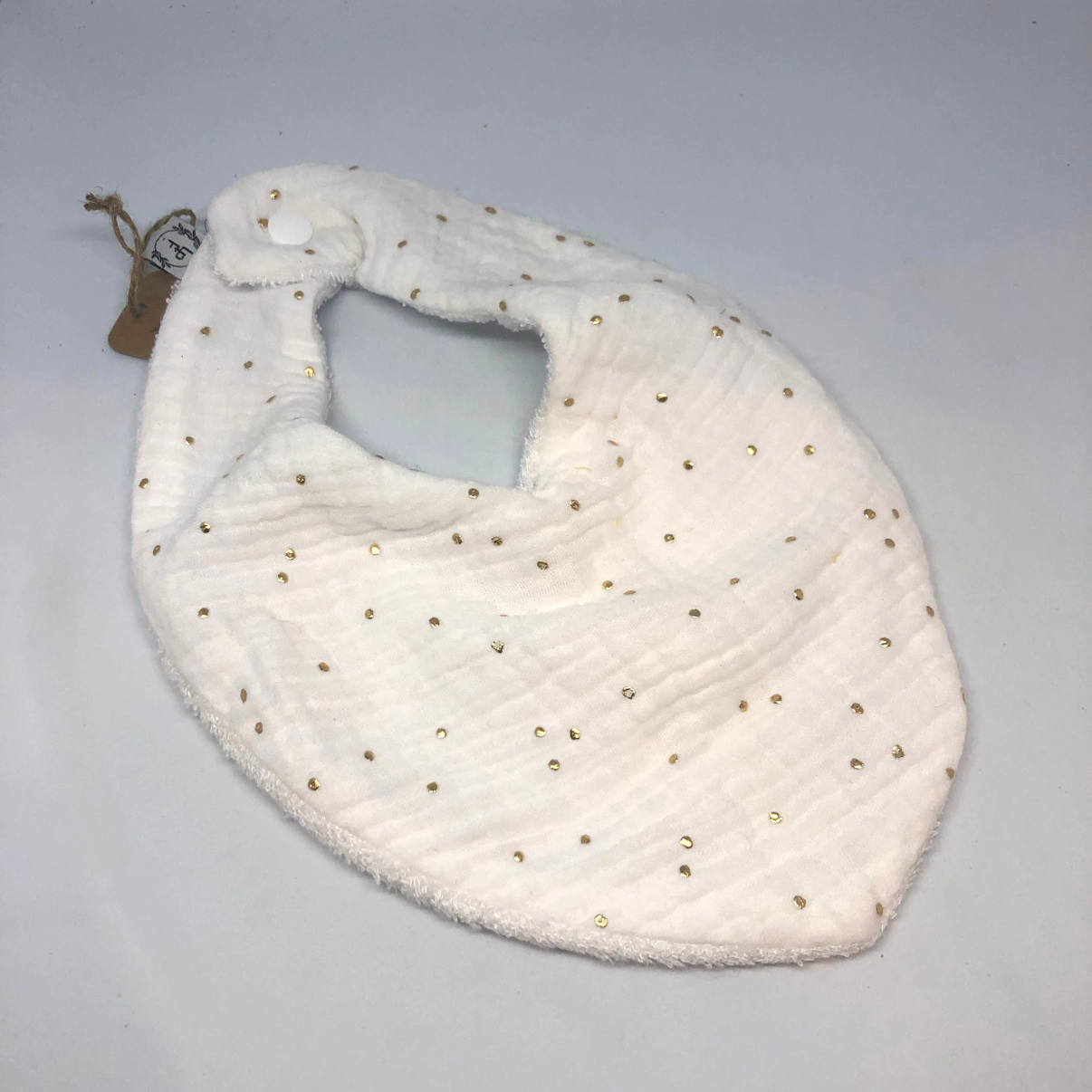 Bavoir bandana gaze de coton