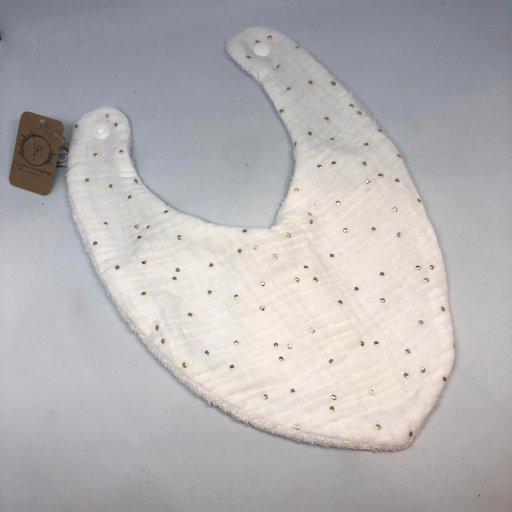 Bavoir bandana gaze de coton