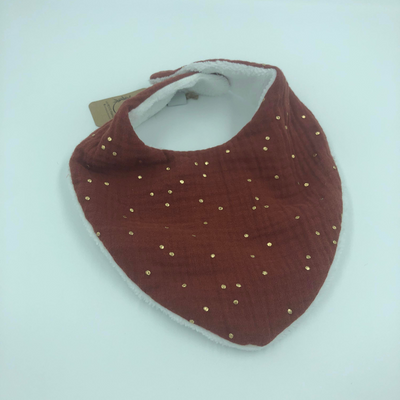 Bavoir bandana gaze de coton